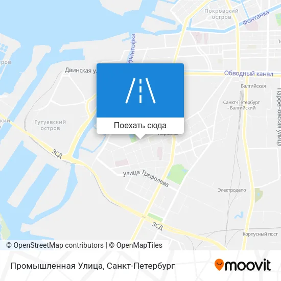 Карта Промышленная Улица