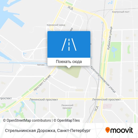 Карта Стрельнинская Дорожка
