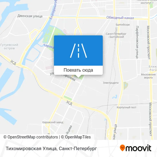 Карта Тихомировская Улица