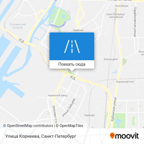 Карта Улица Корнеева