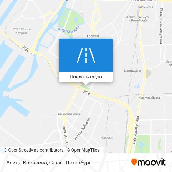 Карта Улица Корнеева