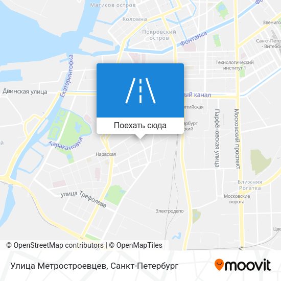 Карта Улица Метростроевцев