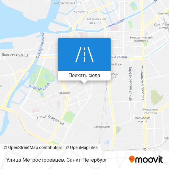 Карта Улица Метростроевцев
