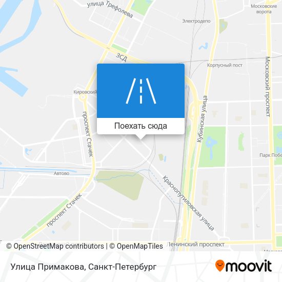 Карта Улица Примакова