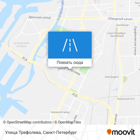 Карта Улица Трефолева