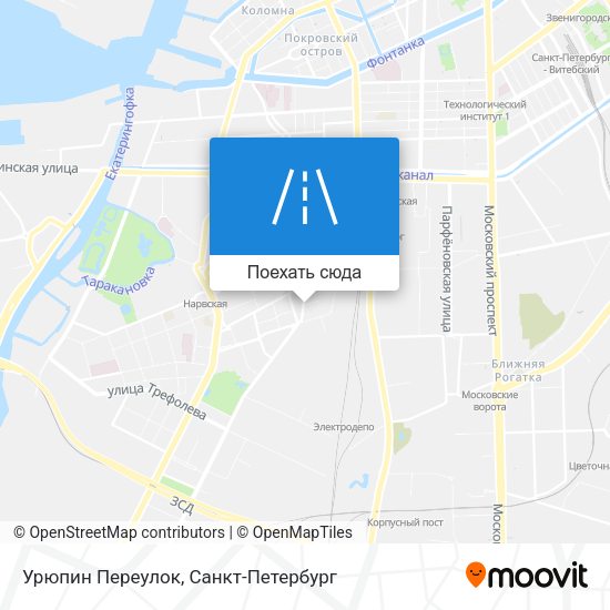 Карта Урюпин Переулок