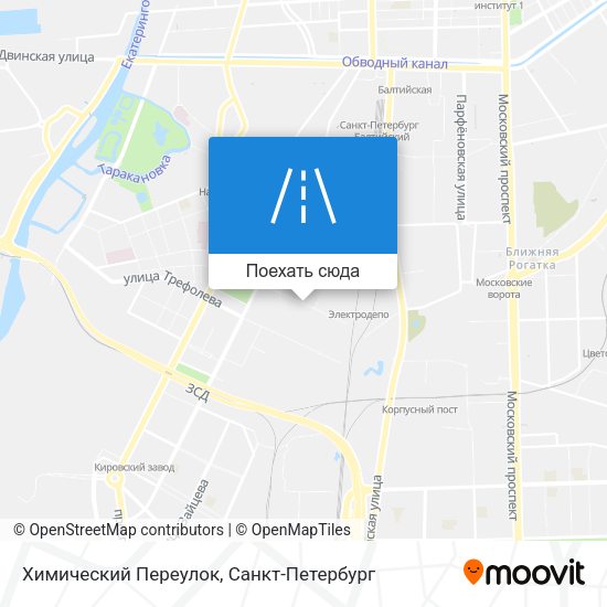 Карта Химический Переулок