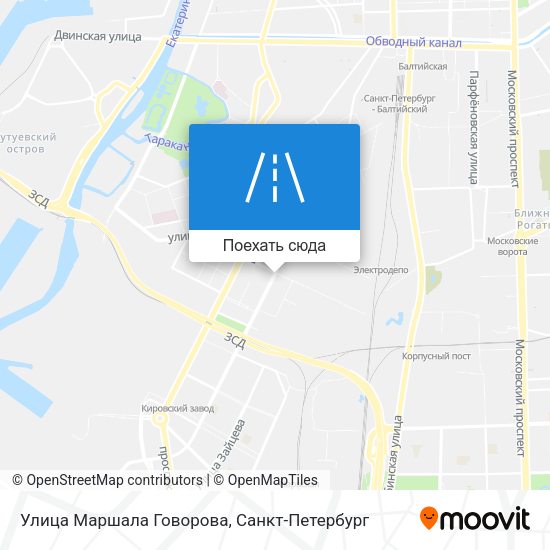 Карта Улица Маршала Говорова