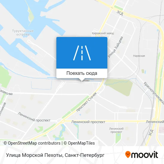 Карта Улица Морской Пехоты