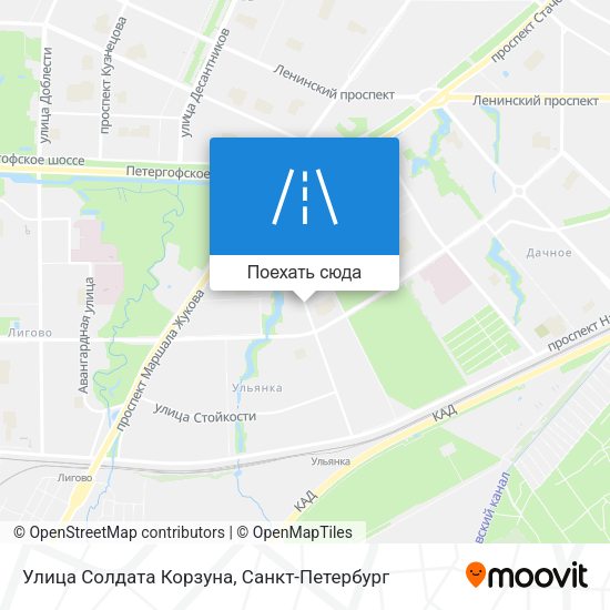 Карта Улица Солдата Корзуна
