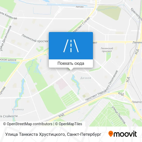 Карта Улица Танкиста Хрустицкого