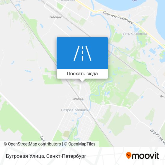Карта Бугровая Улица