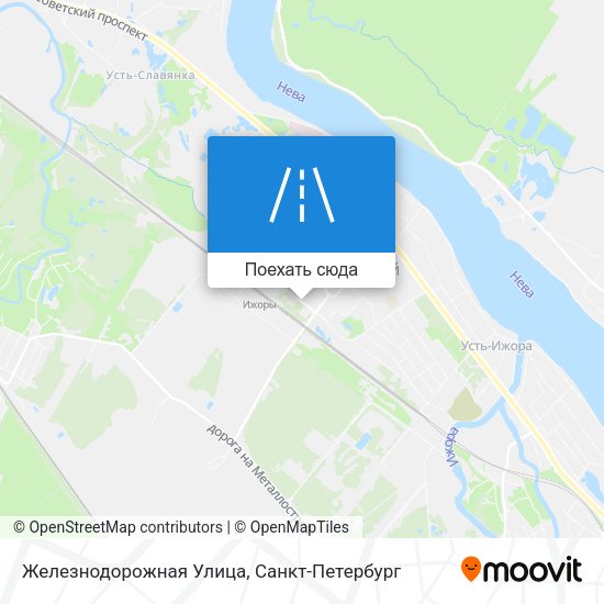 Карта Железнодорожная Улица