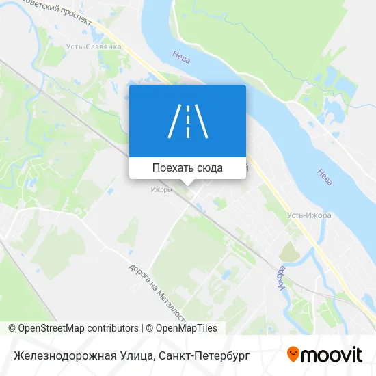 Карта Железнодорожная Улица