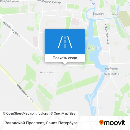 Карта Заводской Проспект