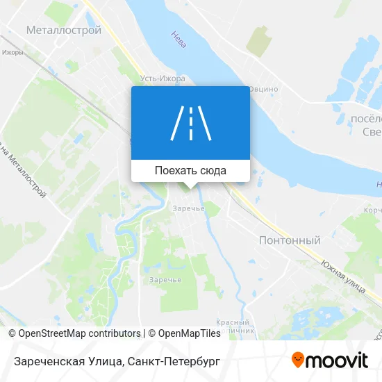 Карта Зареченская Улица
