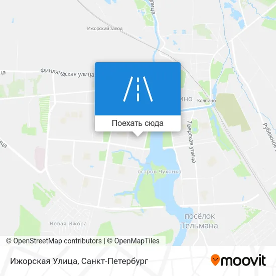 Карта Ижорская Улица