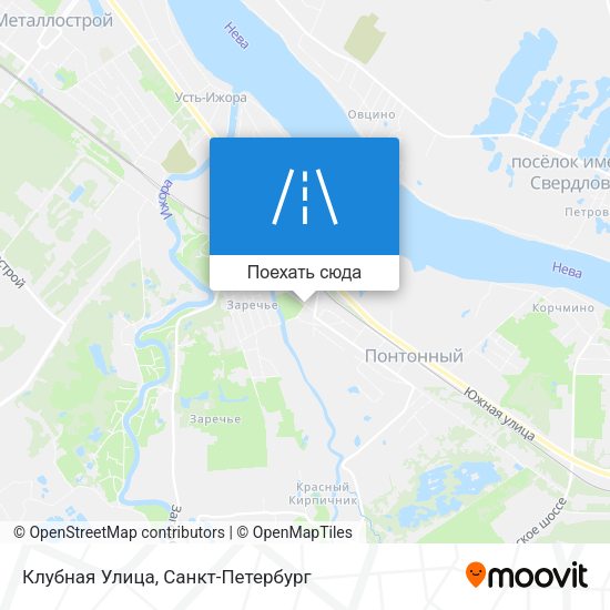 Карта Клубная Улица