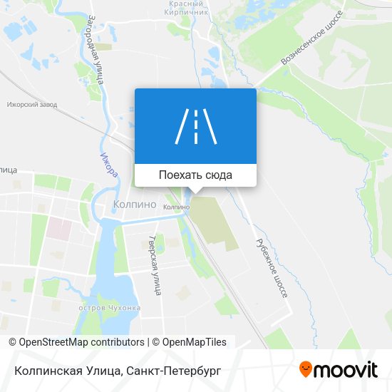Карта Колпинская Улица