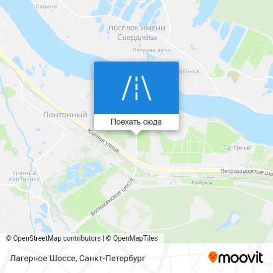 Карта Лагерное Шоссе