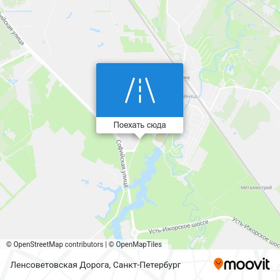 Карта Ленсоветовская Дорога