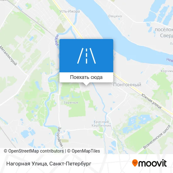 Карта Нагорная Улица