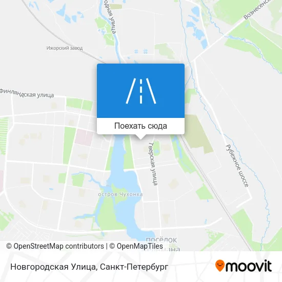 Карта Новгородская Улица