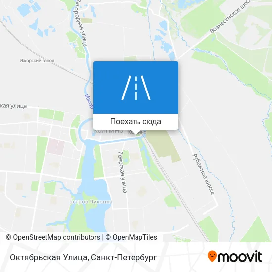 Карта Октябрьская Улица