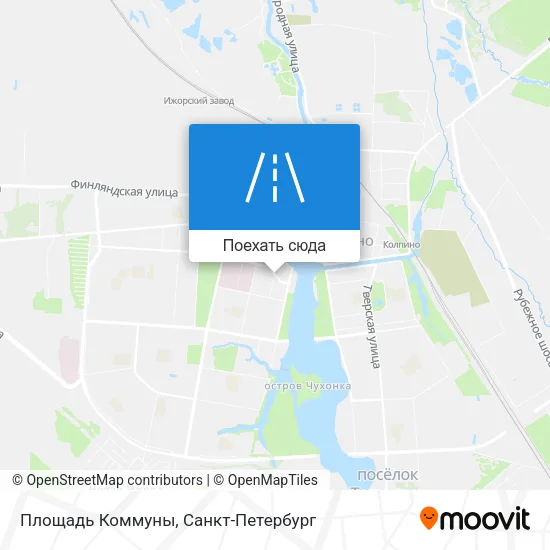 Карта Площадь Коммуны