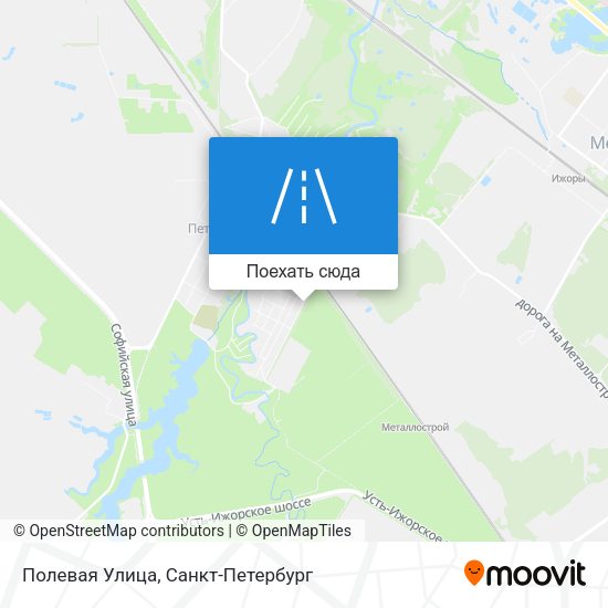 Карта Полевая Улица