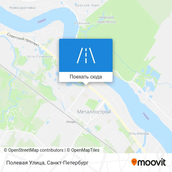 Карта Полевая Улица