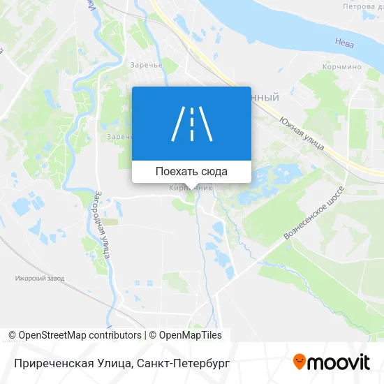 Карта Приреченская Улица