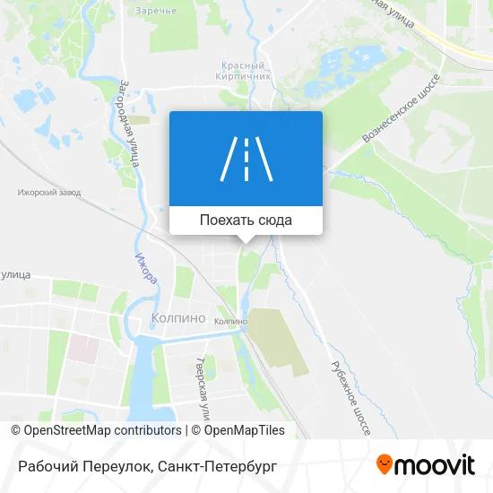 Карта Рабочий Переулок