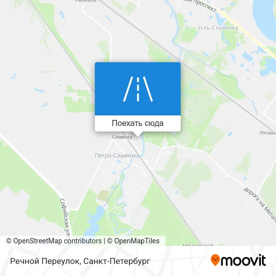 Карта Речной Переулок