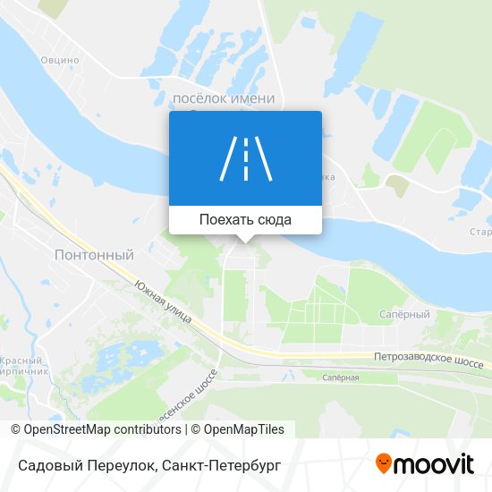 Карта Садовый Переулок