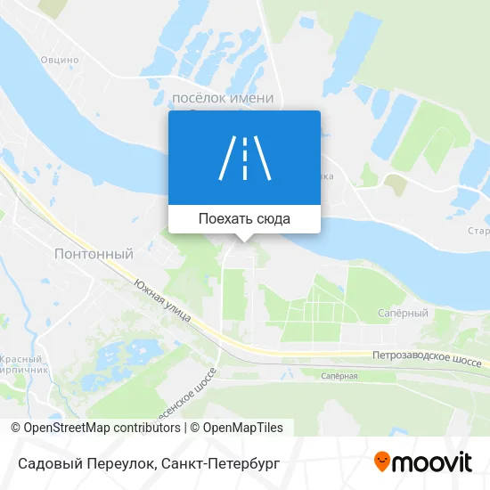 Карта Садовый Переулок