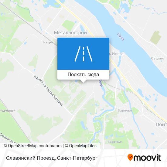 Карта Славянский Проезд