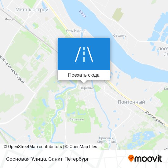 Карта Сосновая Улица
