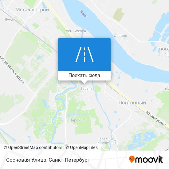 Карта Сосновая Улица