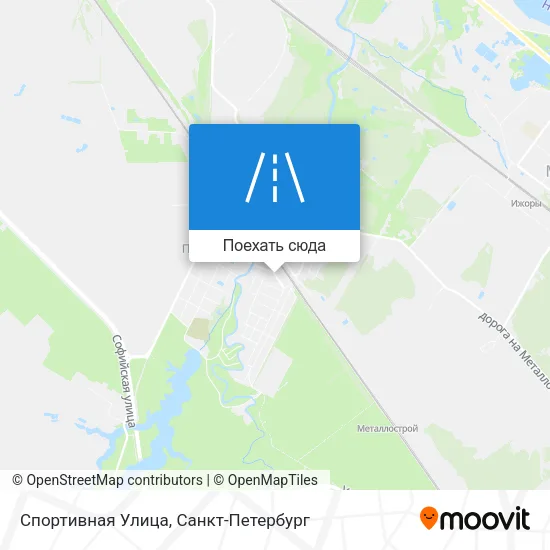 Карта Спортивная Улица