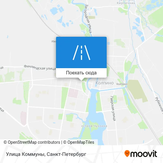 Карта Улица Коммуны