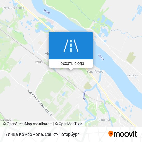 Карта Улица Комсомола