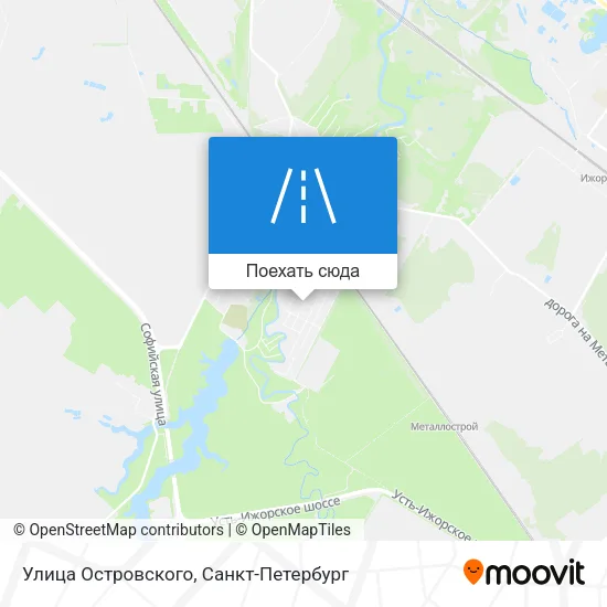 Карта Улица Островского