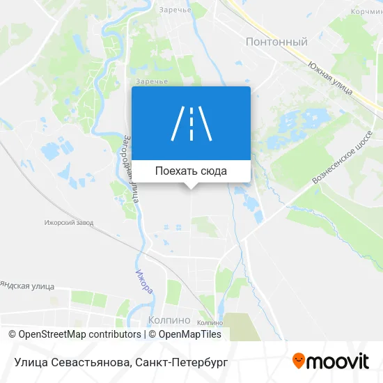 Карта Улица Севастьянова