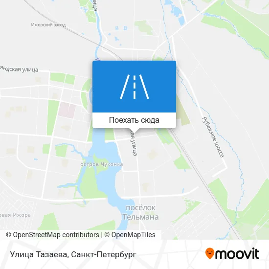 Карта Улица Тазаева