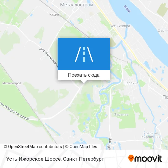 Карта Усть-Ижорское Шоссе