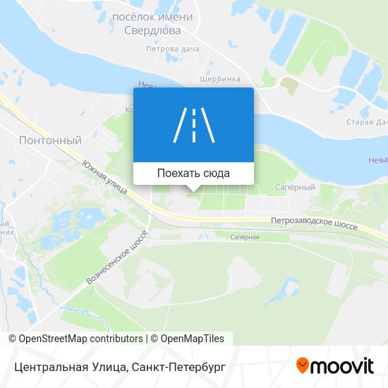 Карта Центральная Улица