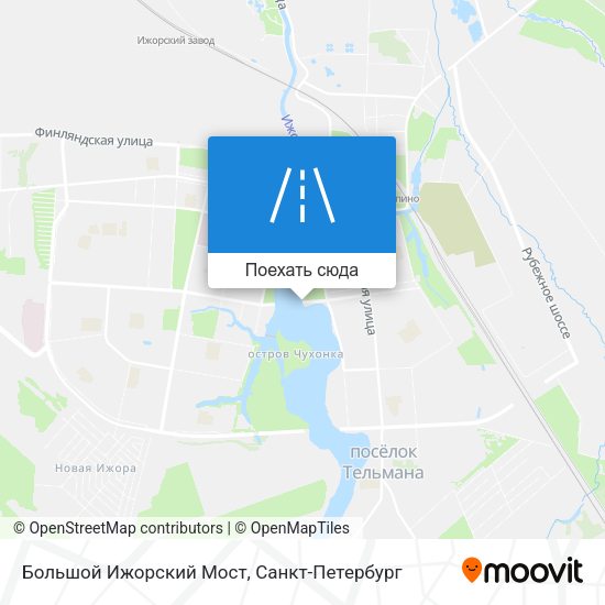 Карта Большой Ижорский Мост
