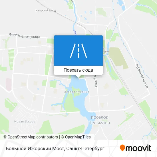 Карта Большой Ижорский Мост
