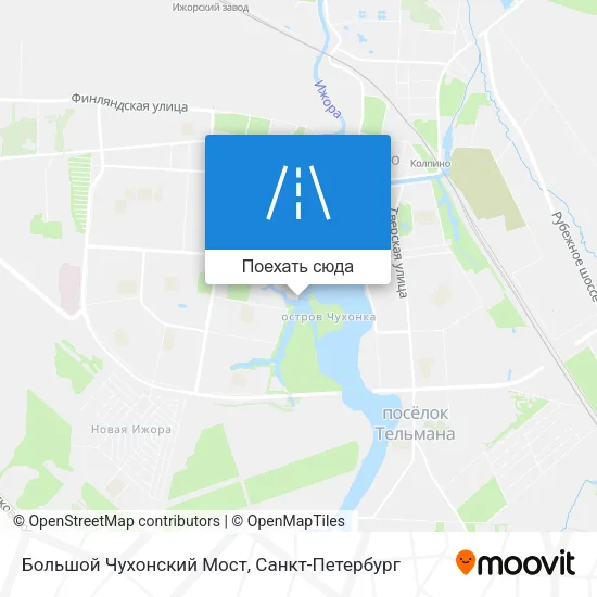 Карта Большой Чухонский Мост